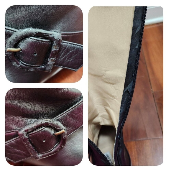 MANOLO BLAHNIK Size 36/US 6 Black Leather Low-Heeled Tall Back- Zip Boots Italy - Picture 14 of 15